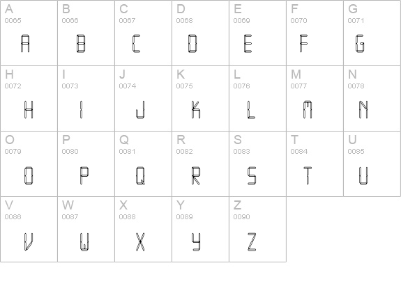 LEDFontHC details - Free Fonts at FontZone.net
