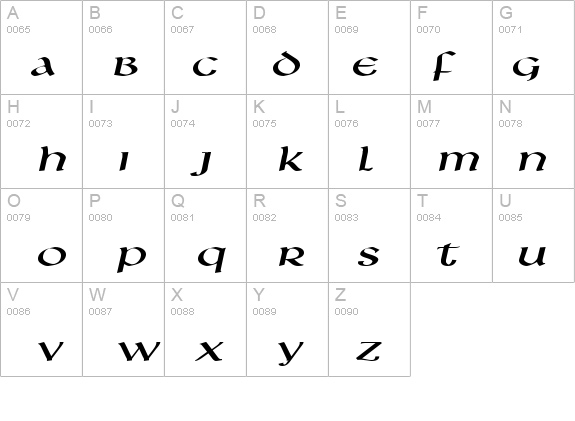 Leo-Extended Italic details - Free Fonts at FontZone.net