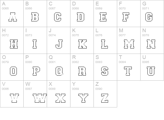 Letter Sweater Open Display SSi Normal details - Free Fonts at FontZone.net