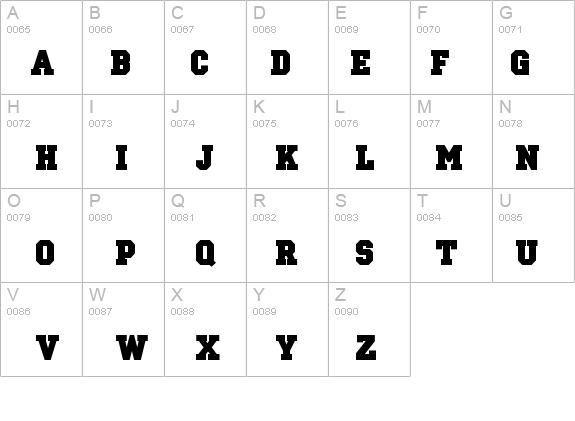 Letterman-Solid details - Free Fonts at FontZone.net