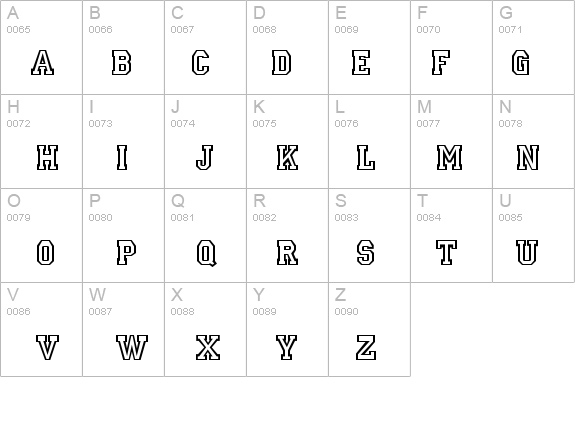 Letterman details - Free Fonts at FontZone.net