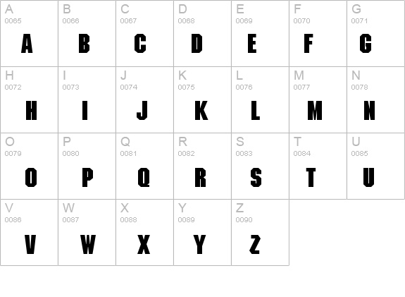 Machine Bold details - Free Fonts at FontZone.net