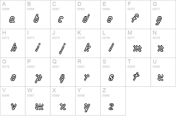 macrodigi details - Free Fonts at FontZone.net