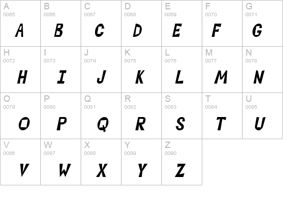 Magoo-Condensed Italic details - Free Fonts at FontZone.net