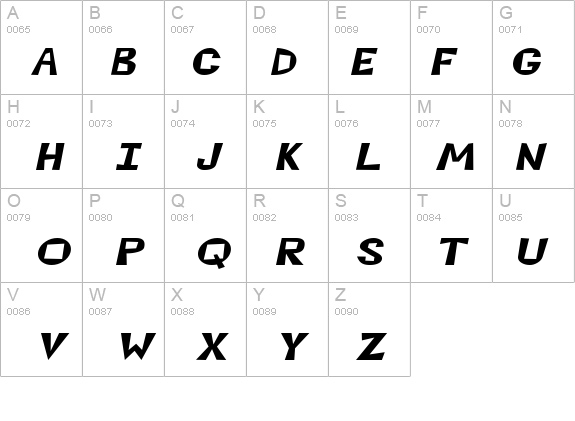 Magoo-Extended Italic details - Free Fonts at FontZone.net