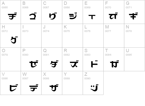 Maharani-Katakana details - Free Fonts at FontZone.net