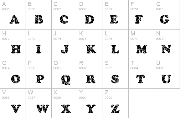 Marshmallow-Cracked Normal details - Free Fonts at FontZone.net