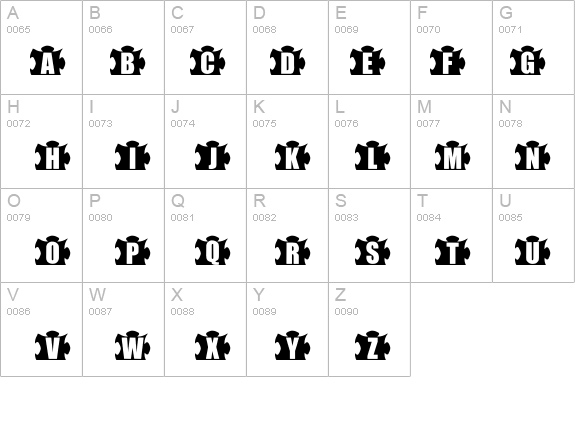 mashy Jigsaw details - Free Fonts at FontZone.net