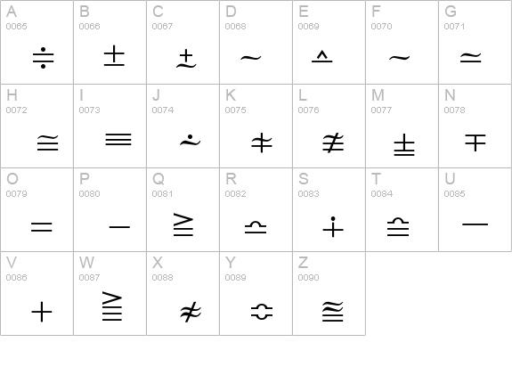 MathTechnicalP03 details - Free Fonts at FontZone.net