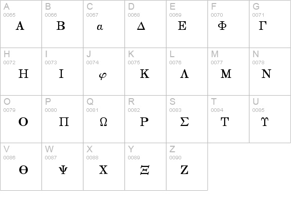 MathTechnicalP11 details - Free Fonts at FontZone.net