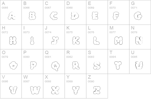 McKloud White details - Free Fonts at FontZone.net