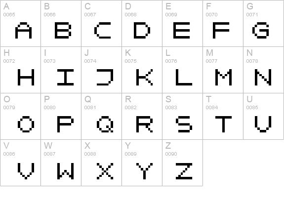 Mikrokomputer Closed details - Free Fonts at FontZone.net