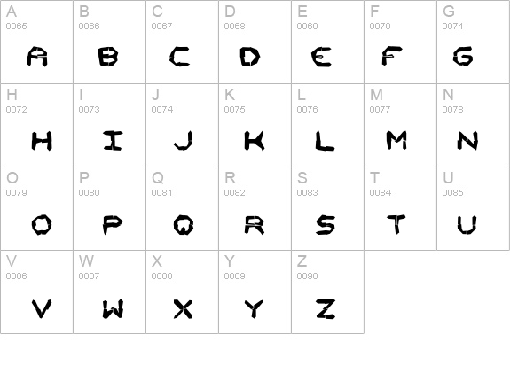 Mishmash 4x4i BRK details - Free Fonts at FontZone.net