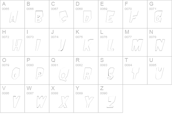 MondoOutline Oblique details - Free Fonts at FontZone.net