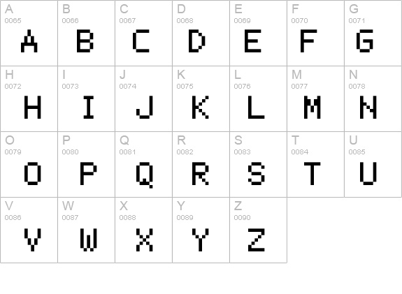 mono 07_56 details - Free Fonts at FontZone.net