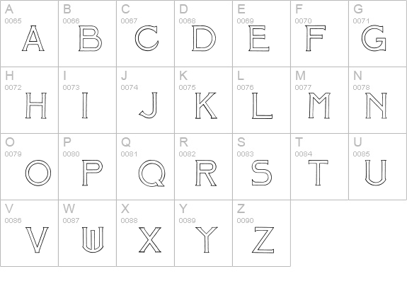 Mosaic_Outline details - Free Fonts at FontZone.net