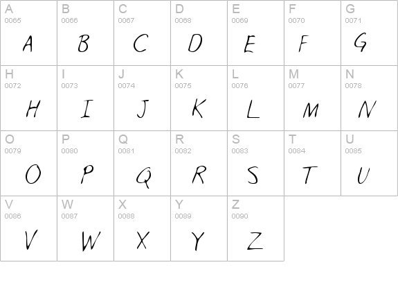 NicolasHand Regular details - Free Fonts at FontZone.net