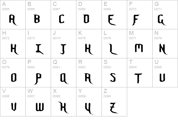 Nightwarrior Normal details - Free Fonts at FontZone.net