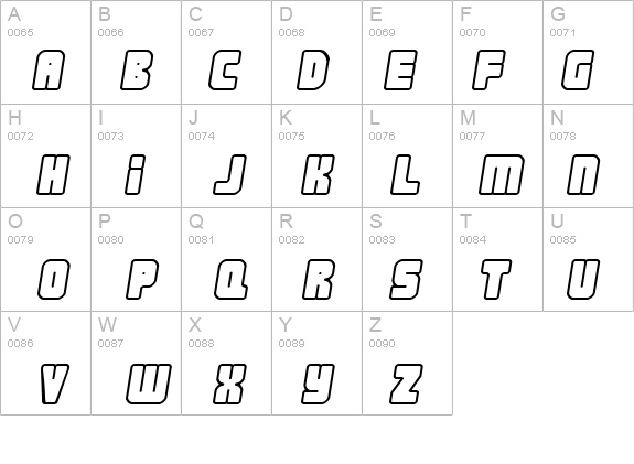 Nonstop italic details - Free Fonts at FontZone.net