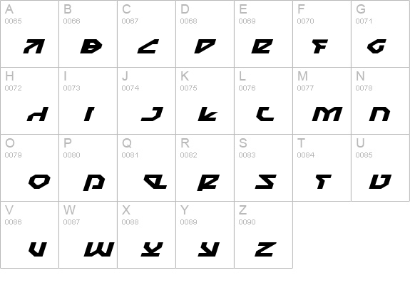 Nostromo Expanded Italic details - Free Fonts at FontZone.net