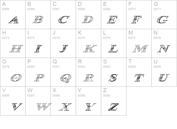 Occoluchi Italic Outline details - Free Fonts at FontZone.net