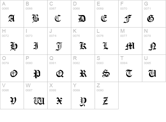 Old London details - Free Fonts at FontZone.net