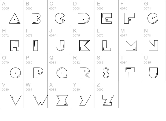 PacFont details - Free Fonts at FontZone.net