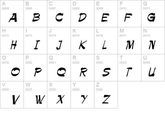 Paintbrush Regular details - Free Fonts at FontZone.net