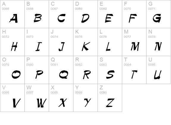 Paintbrush details - Free Fonts at FontZone.net