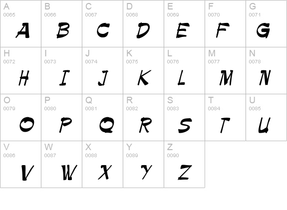 PaintbrushICG details - Free Fonts at FontZone.net