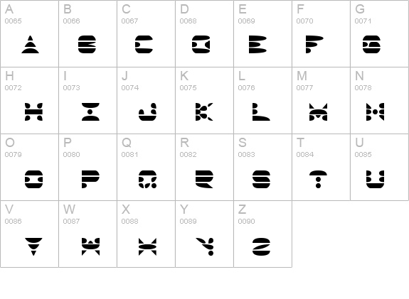 PANGOTH sharp details - Free Fonts at FontZone.net