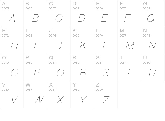 PartridgeObl-Th details - Free Fonts at FontZone.net