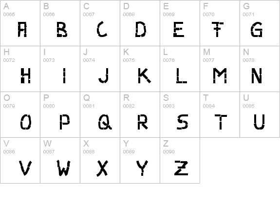 Parts details - Free Fonts at FontZone.net