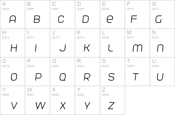 Parvoflavin Light Skew details - Free Fonts at FontZone.net