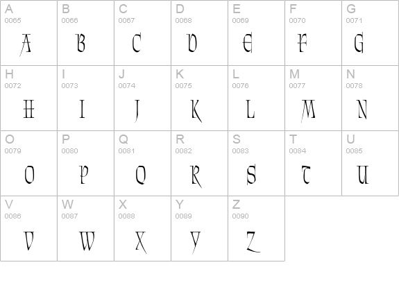 Patrick Narrow2 details - Free Fonts at FontZone.net