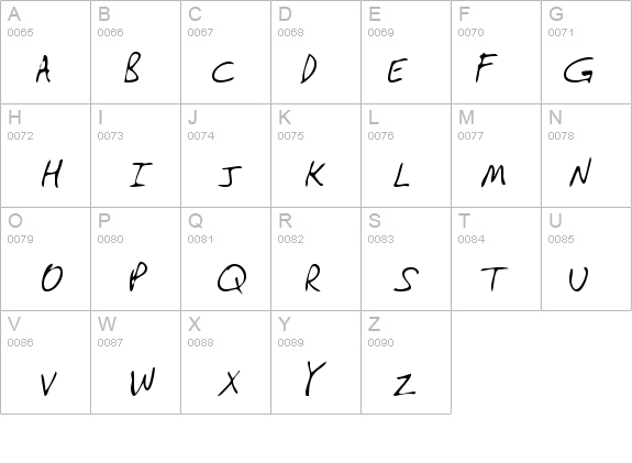 PaulasHand Regular details - Free Fonts at FontZone.net
