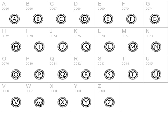 pf_scircle1 details - Free Fonts at FontZone.net