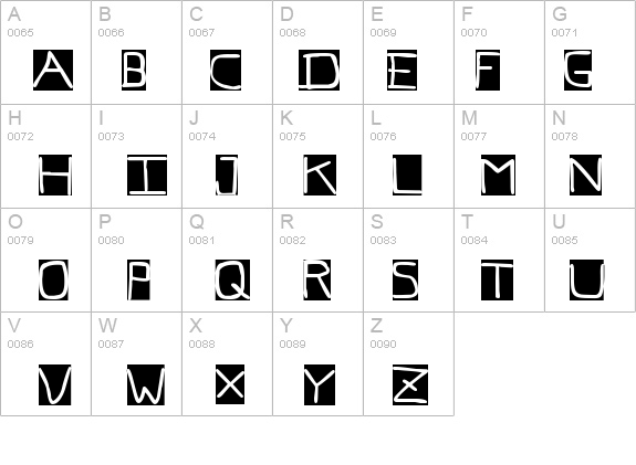 Pf_veryverybadfont7 Inverted details - Free Fonts at FontZone.net