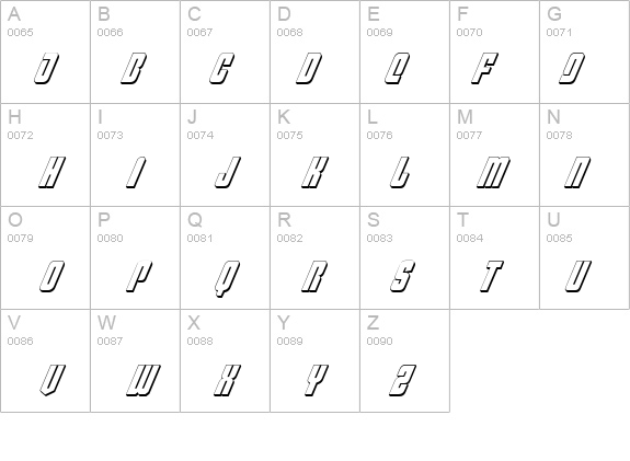 Philadelphia Italic 3D details - Free Fonts at FontZone.net