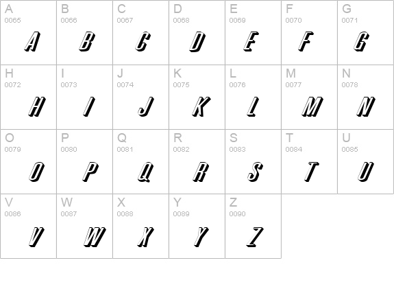 Phoenix Extended D Italic details - Free Fonts at FontZone.net