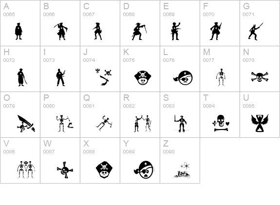 PiratesThree details - Free Fonts at FontZone.net