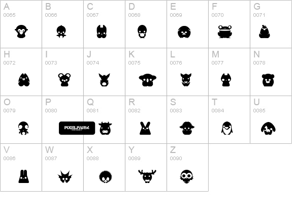 Pixelfarm Pets details - Free Fonts at FontZone.net