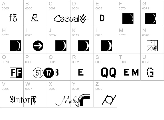 PIXymbolsDingbatsBold details - Free Fonts at FontZone.net