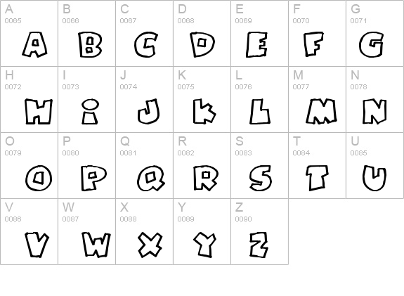 PizzaDudeFatOutline details - Free Fonts at FontZone.net