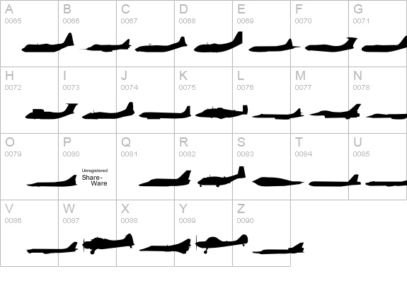 Planes-S-Modern details - Free Fonts at FontZone.net