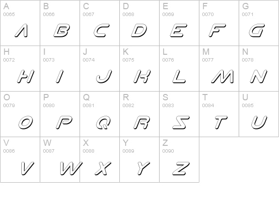 Planet N Shadow Italic details - Free Fonts at FontZone.net