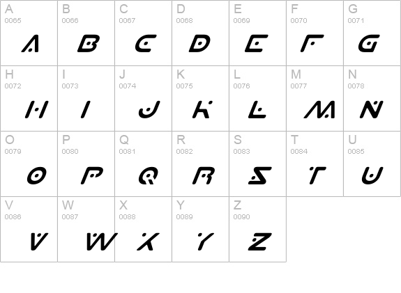 Planet X Italic details - Free Fonts at FontZone.net