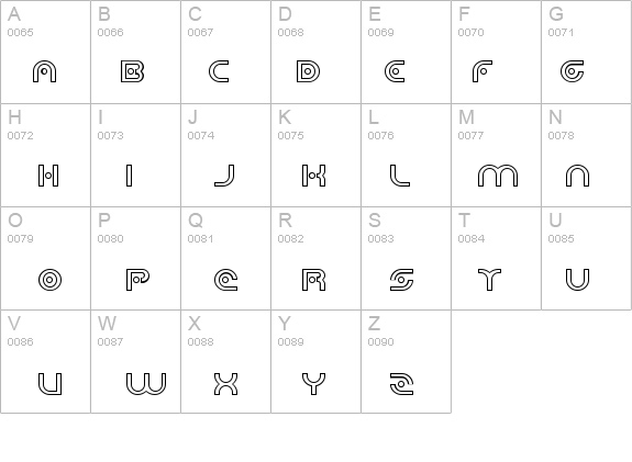 Planetary Orbiter Outline Bold details - Free Fonts at FontZone.net
