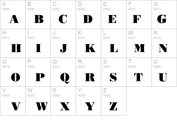 Poster Bodoni CG ATT details - Free Fonts at FontZone.net