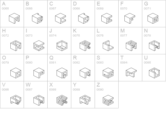 Qbicle 2 BRK details - Free Fonts at FontZone.net